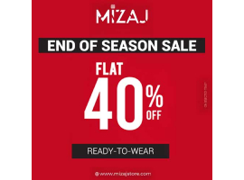 Mizaj End Of Season Sale FLAT 40% off on Ready to Wear
